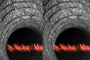 tunnel stereo normal mapped