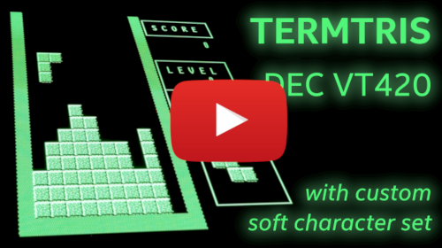 termtris custom graphical blocks on VT420