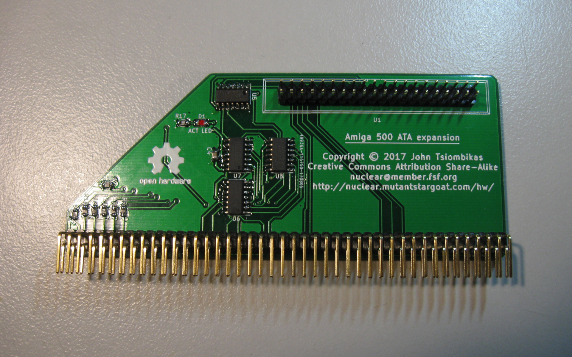 amiga 500 hard pcb interface disk