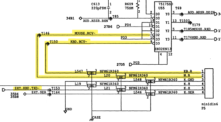 SGI schematic RS423 receiver